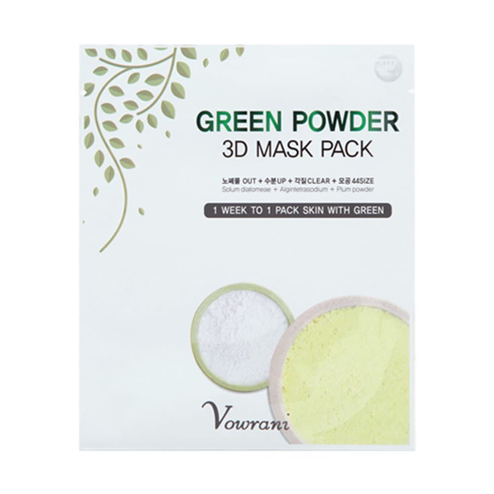 Real Green Powder 3D Mask Pack _ Clay _  NaturaPowder